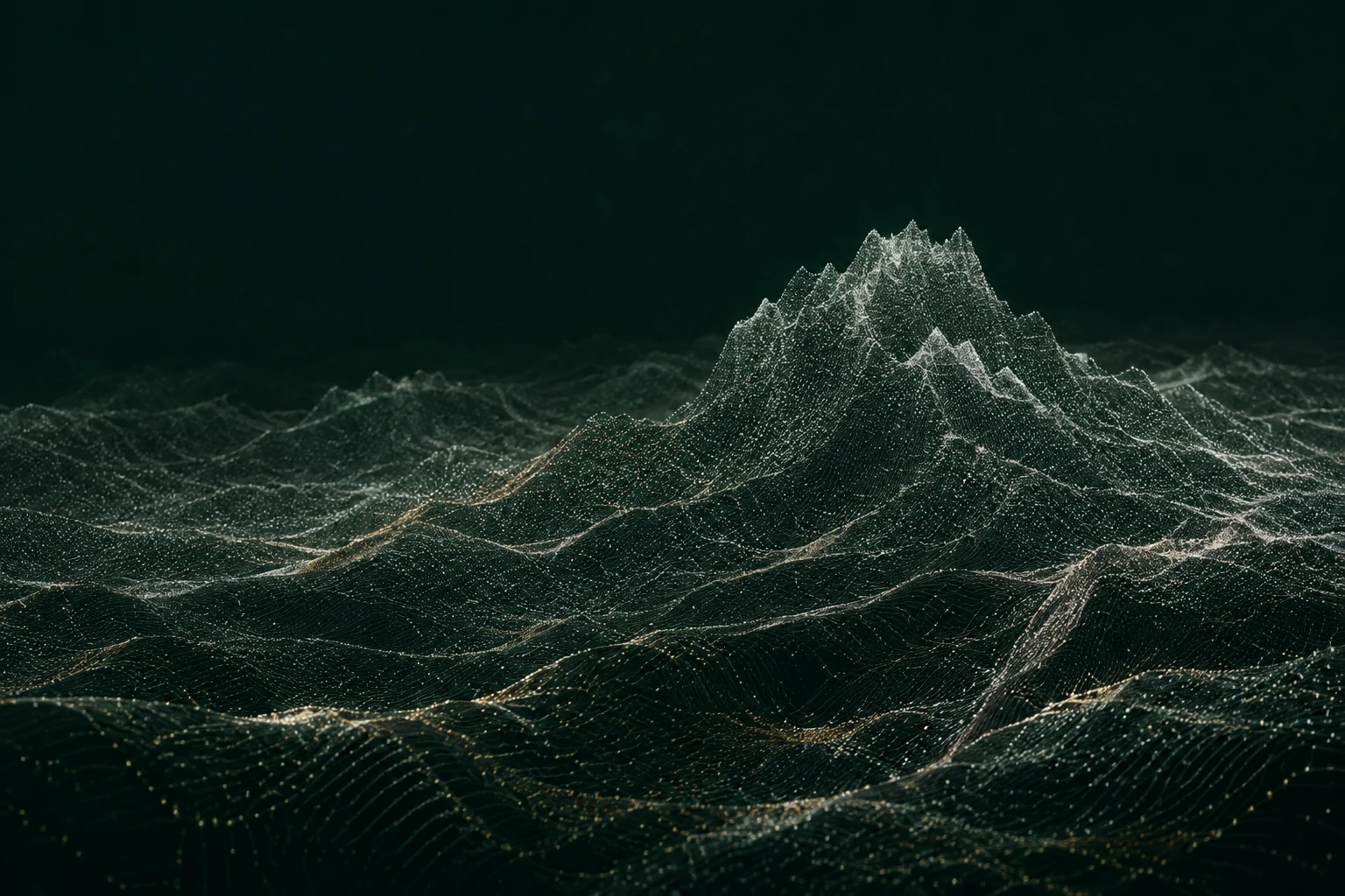A generated point-cloud landscape.